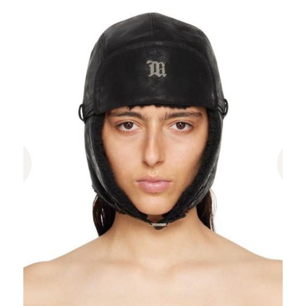 MISBHV Aviator Beanie Hat Size S Black - Picture 5 of 6